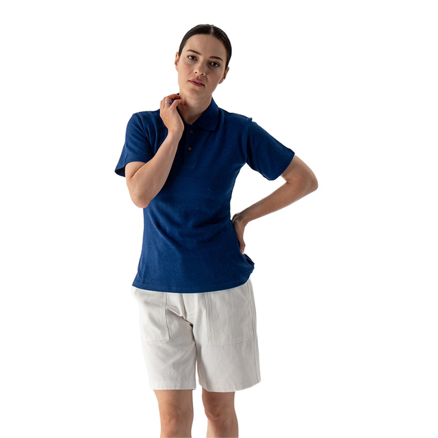 Hemp Knit Polo Shirt